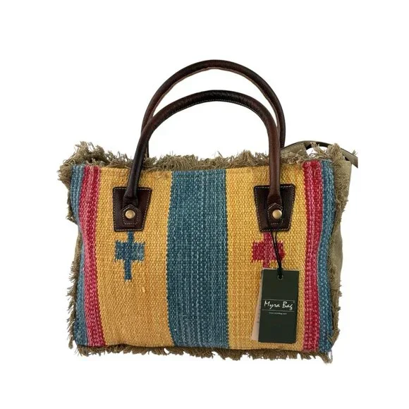 New Myra Bag Natures Delight Natural Southwestern Casual Fabric Cowgirl Festival - Picture 1 of 12